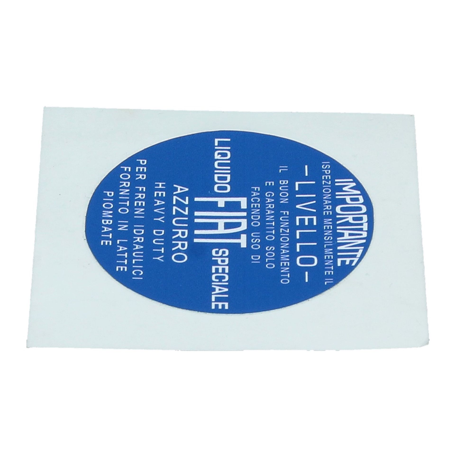 Livello Brake Fluid Reservoir Sticker