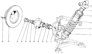Front Suspension - Shock Absorber And Brake Disc