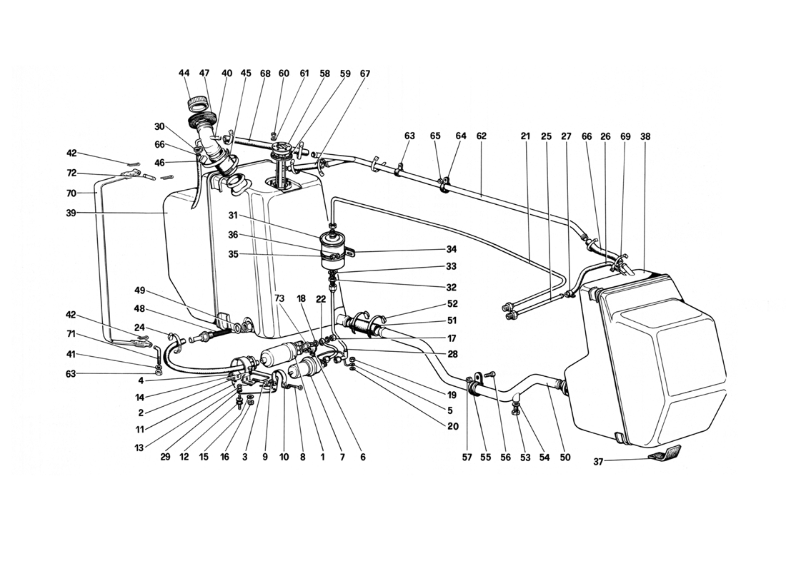 Schematic: Fuel Pump And Pipes