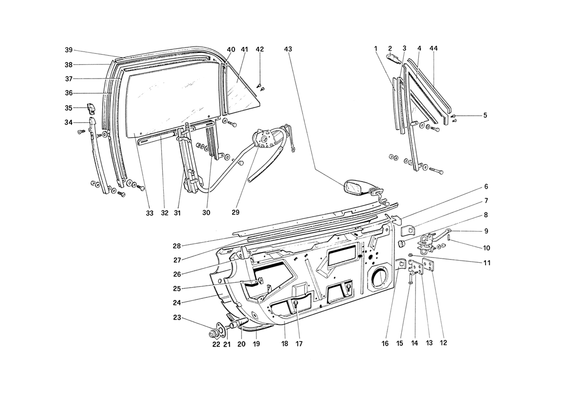Schematic: Doors (from car 75929)