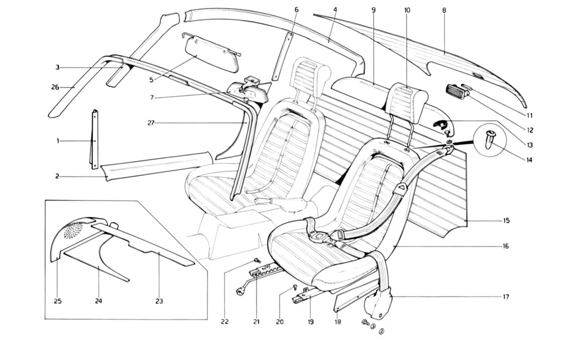 Schematic: Interior Trim, Accessories and Seats