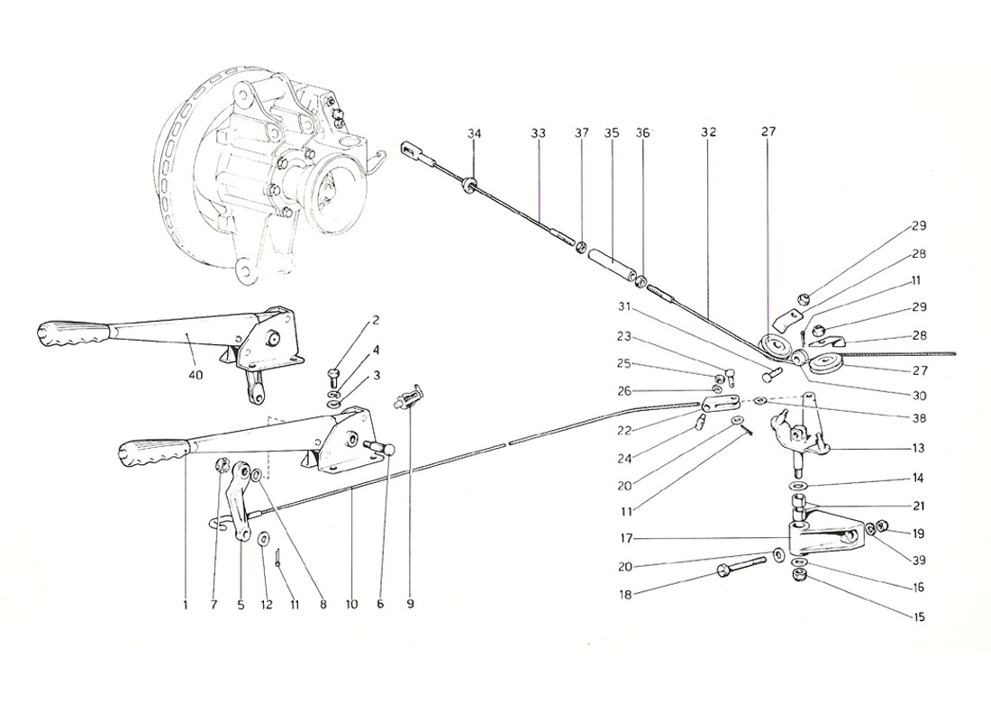 Schematic: Hand - Brake Control