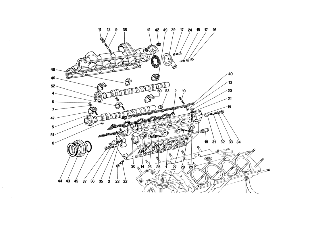 Schematic: Cylinder Head (Right)