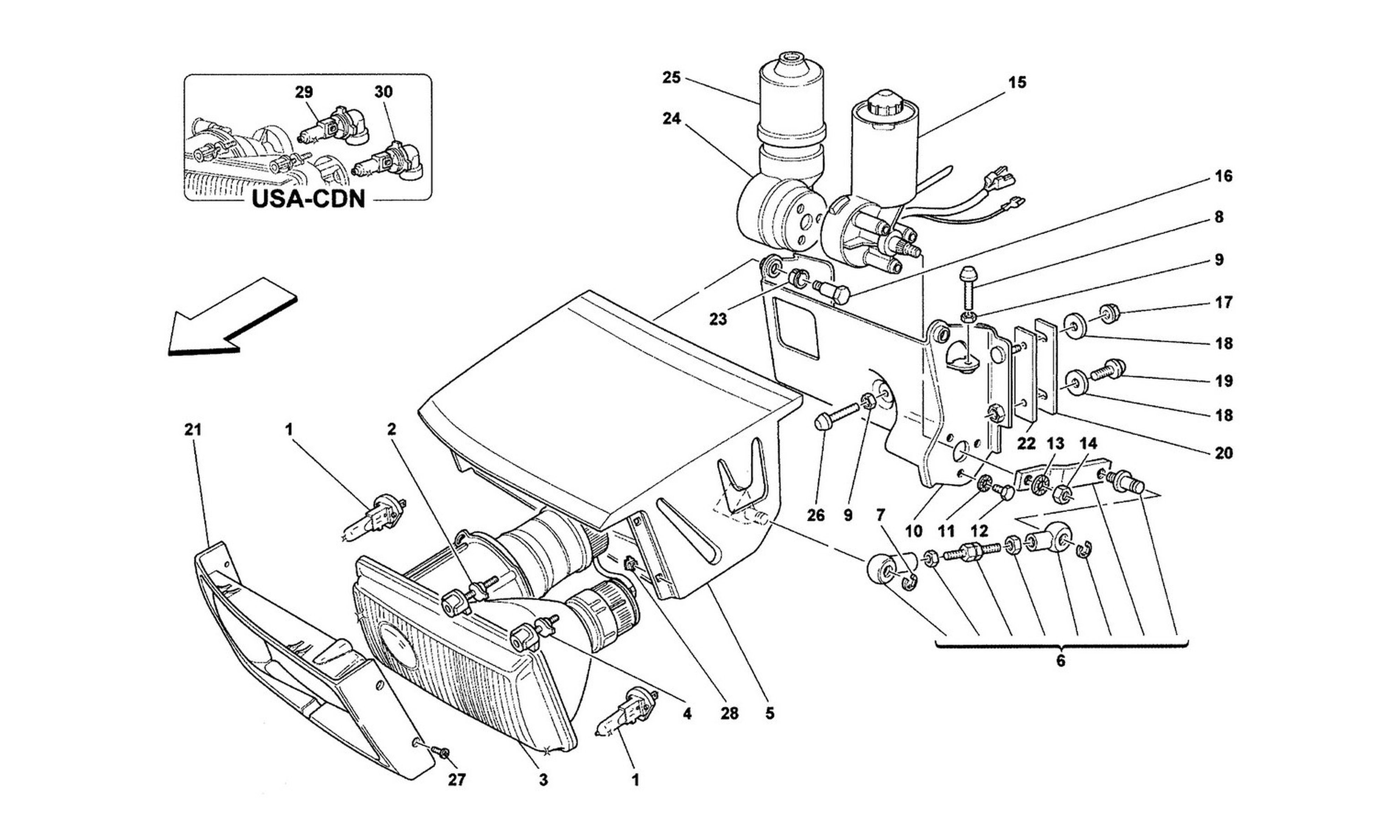 Schematic: Lights Lifting Device And Headlights