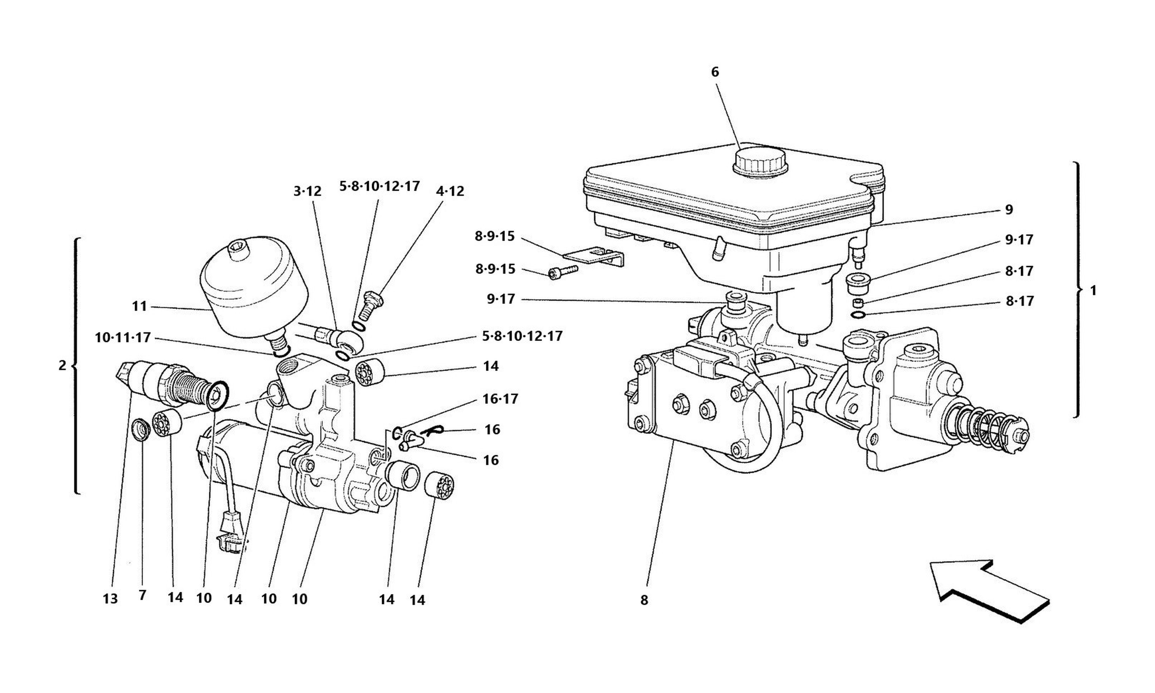 Schematic: Hydraulic System For Abs