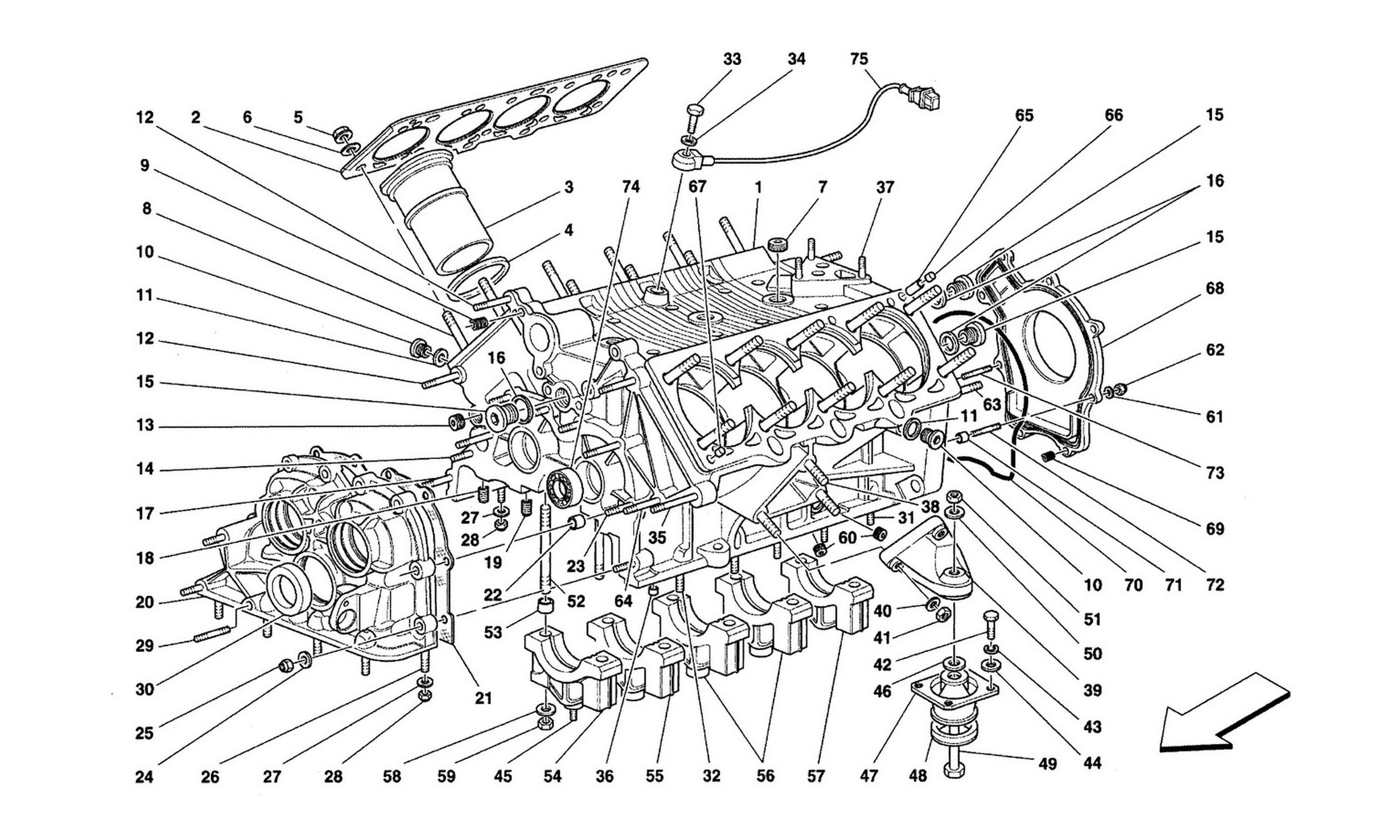 Schematic: Crankcase