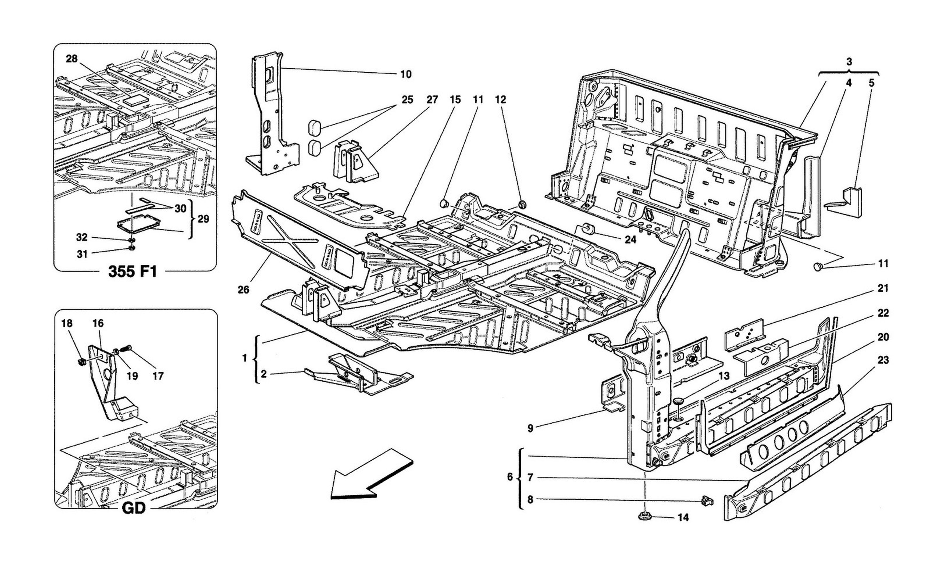 Schematic: Central Part Structures