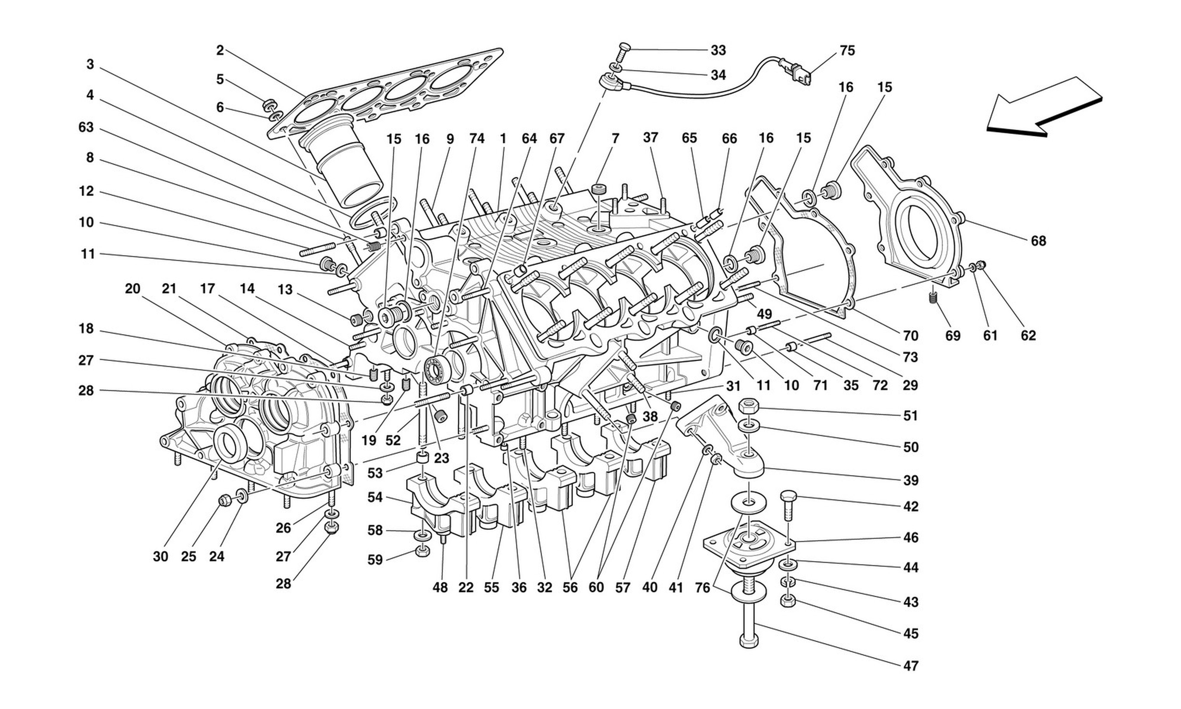 Schematic: Crankcase