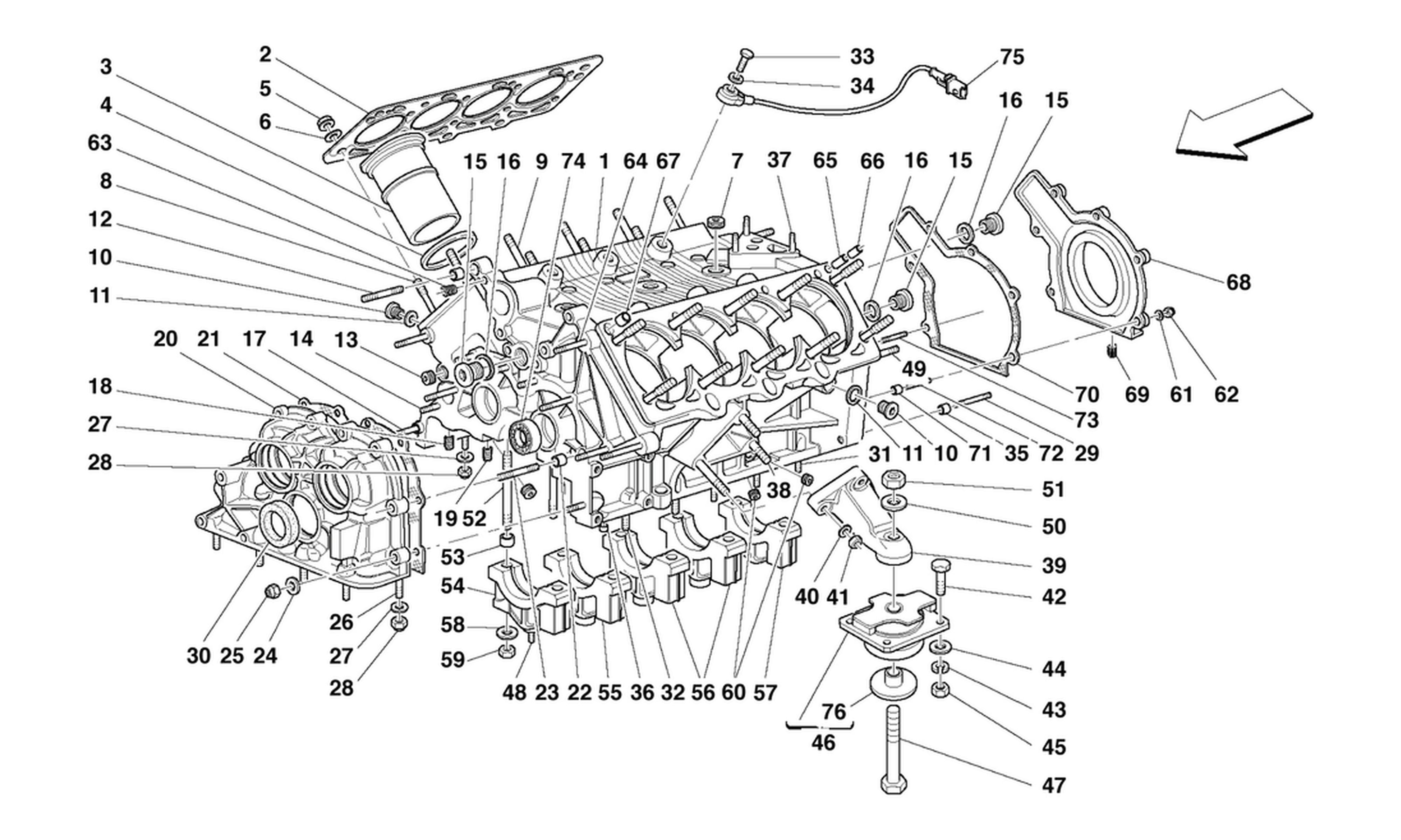 Schematic: Crankcase