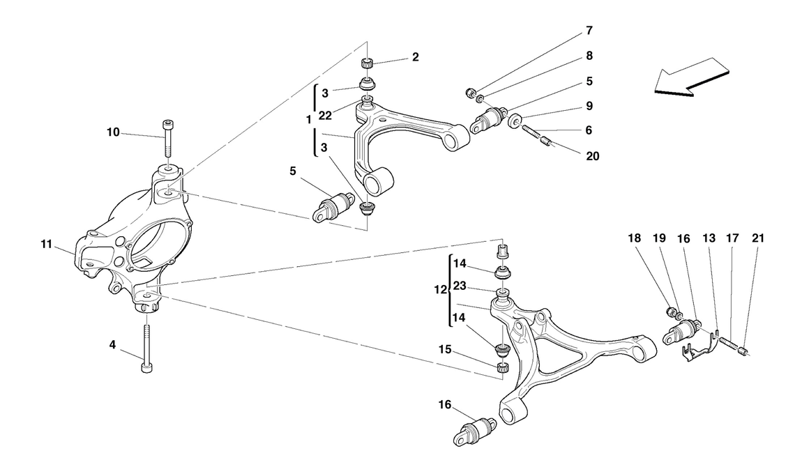 Schematic: Front Suspension - Wishbones