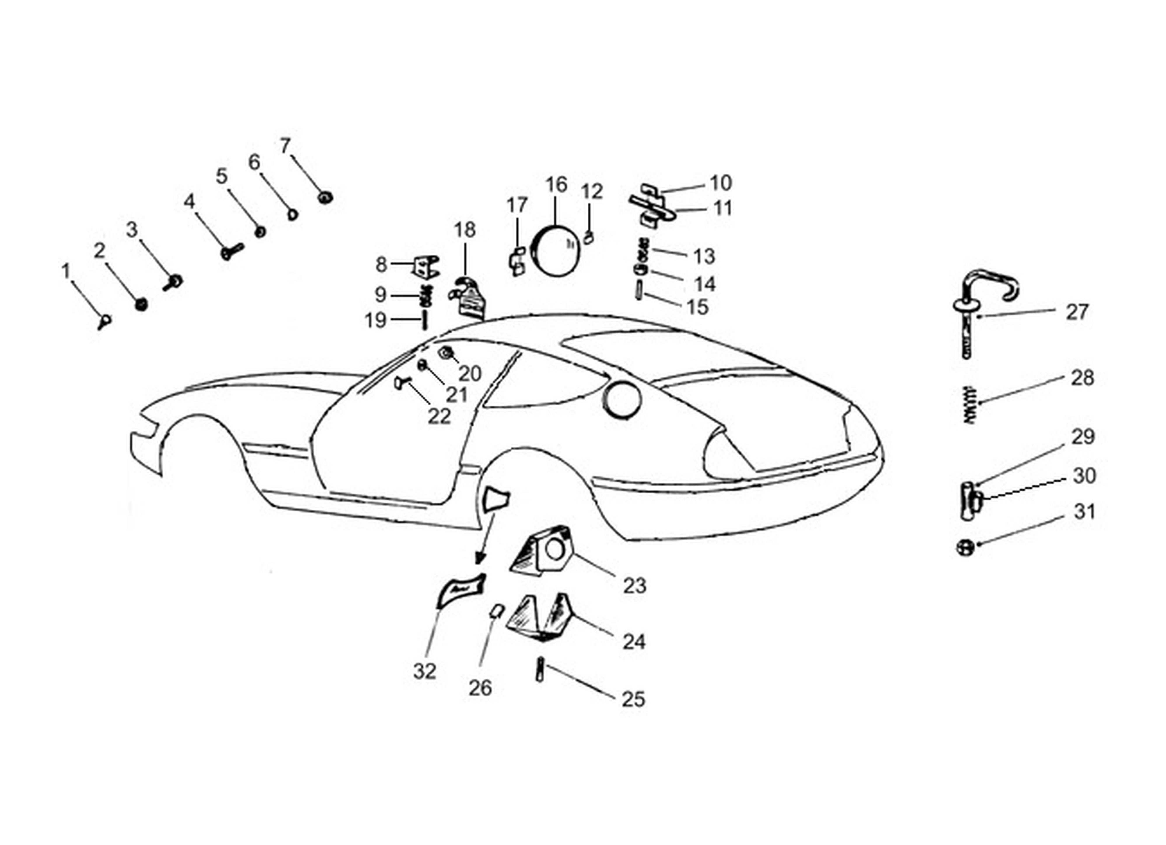 Schematic: Fuel Filler Cap