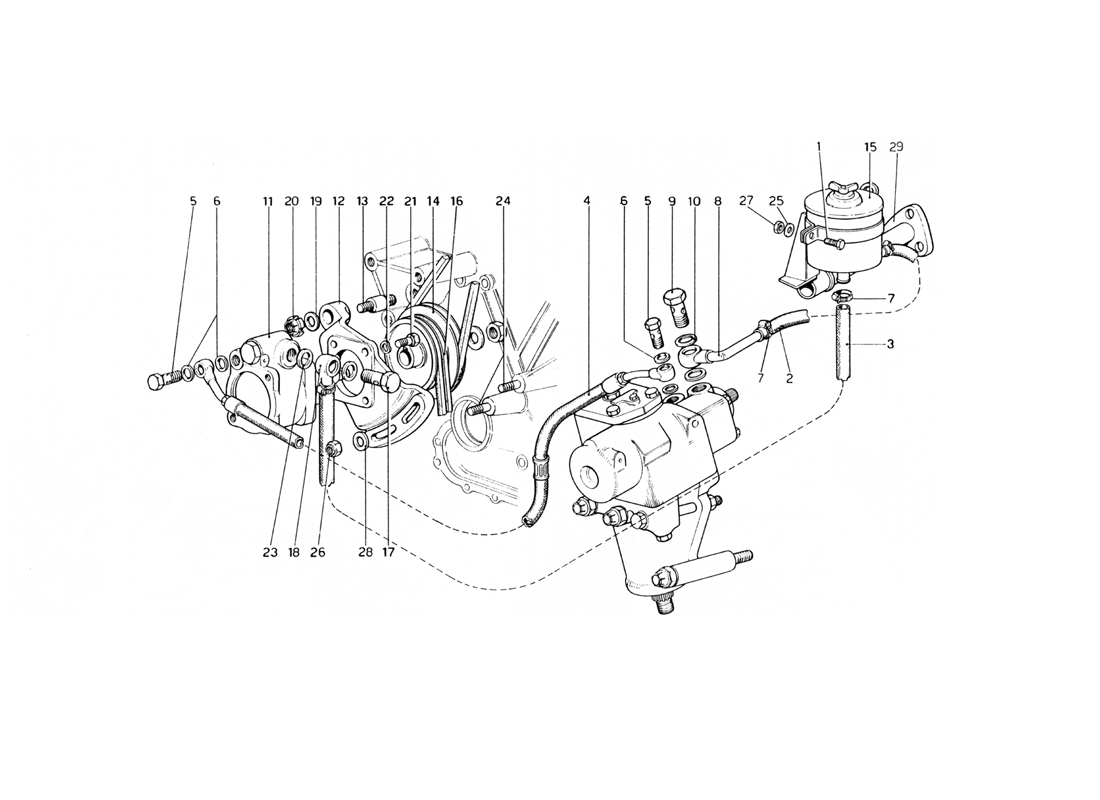 Schematic: Hydraulic Steering System