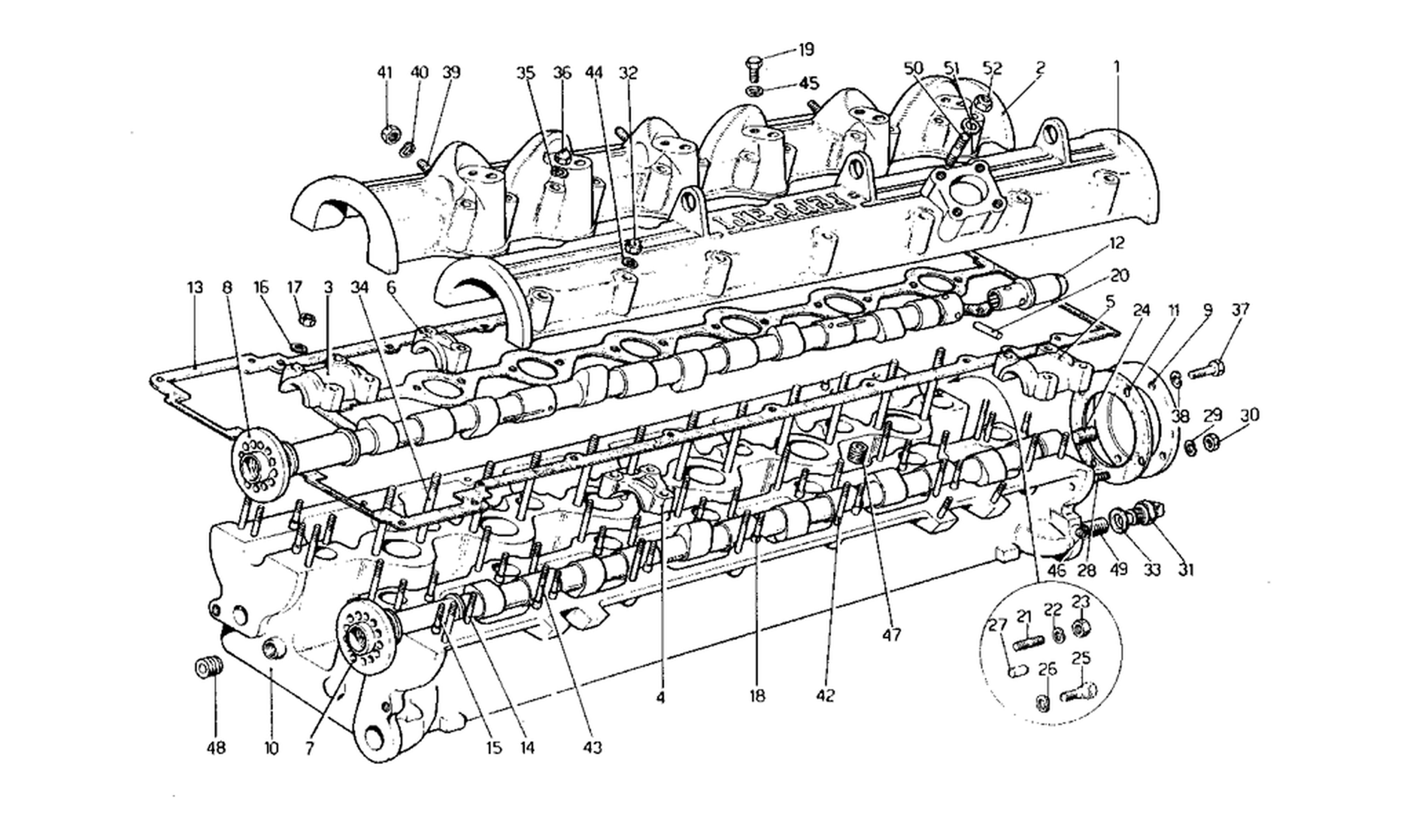 Schematic: Cylinder Head (Right)