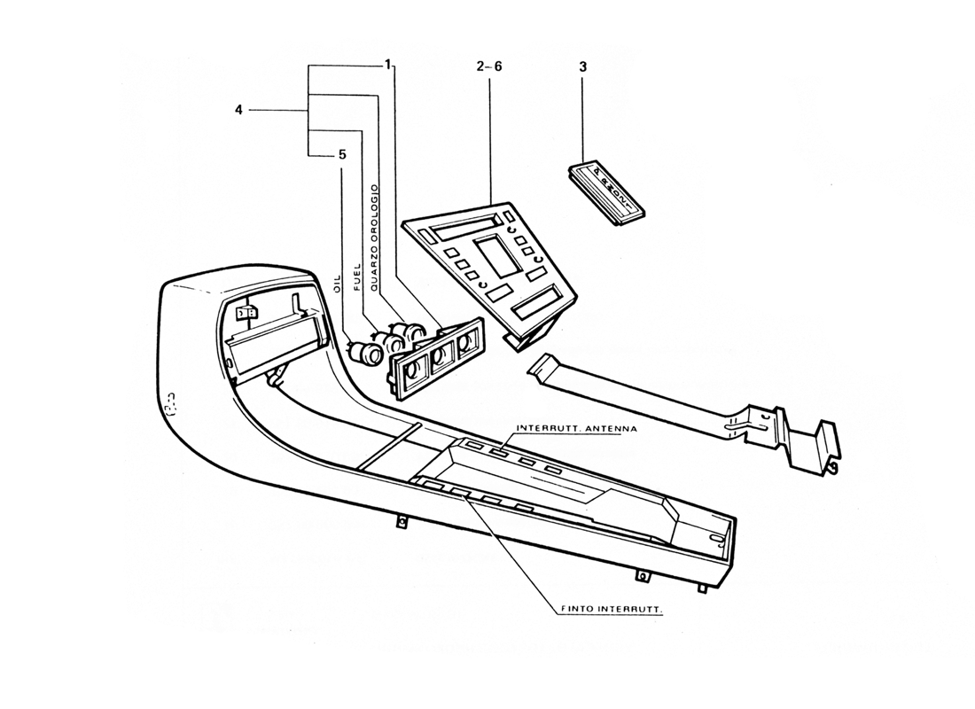 Schematic: Center Console (For Rhd)