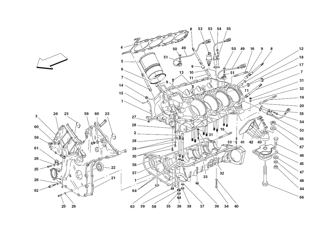 Schematic: Crankcase