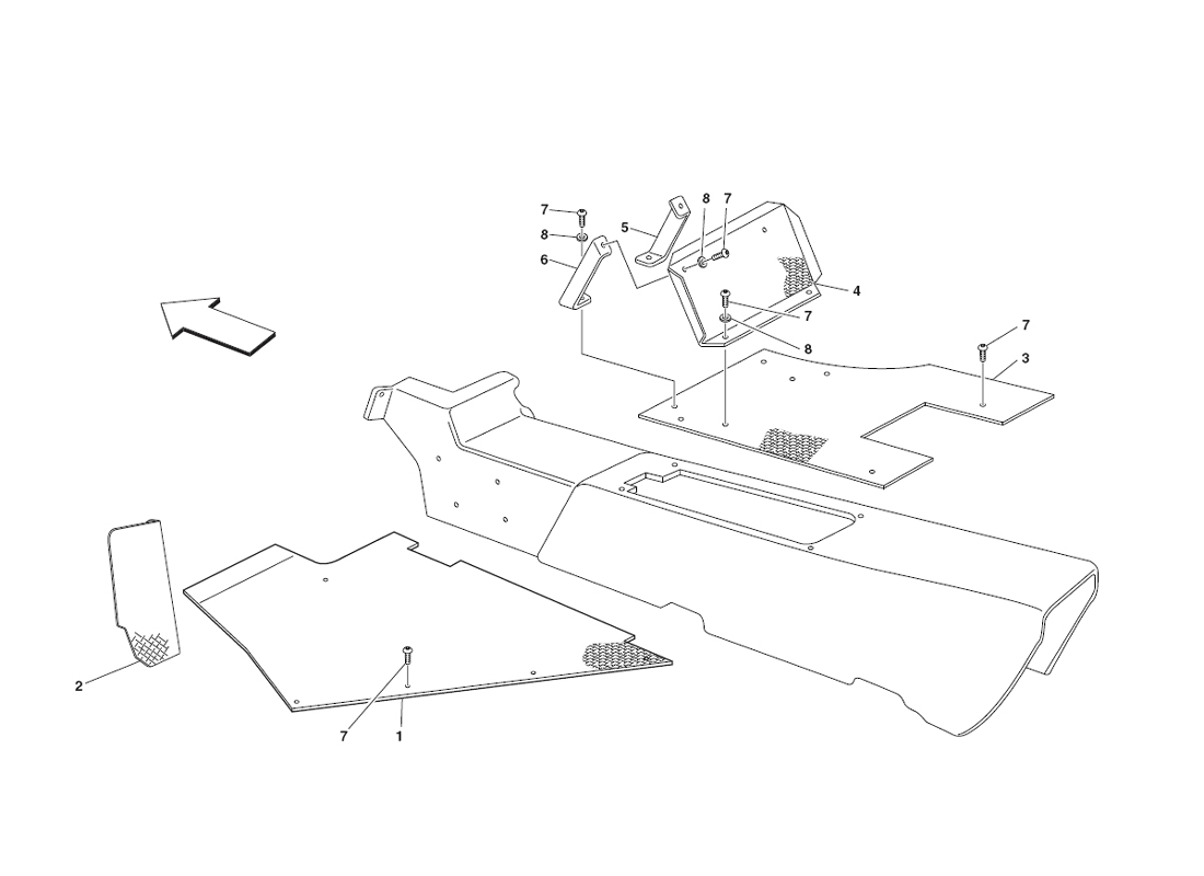 Schematic: Passengers Compartment Fo