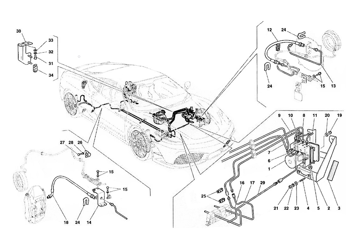Schematic: Brake System -For Rhd-