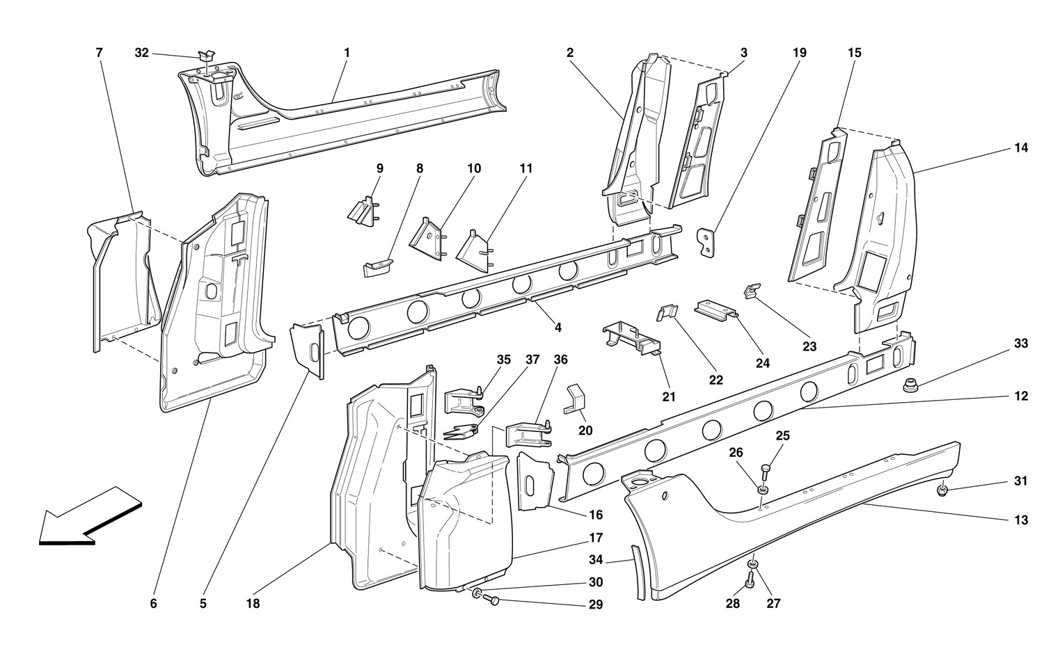 Schematic: Central Structures And Components
