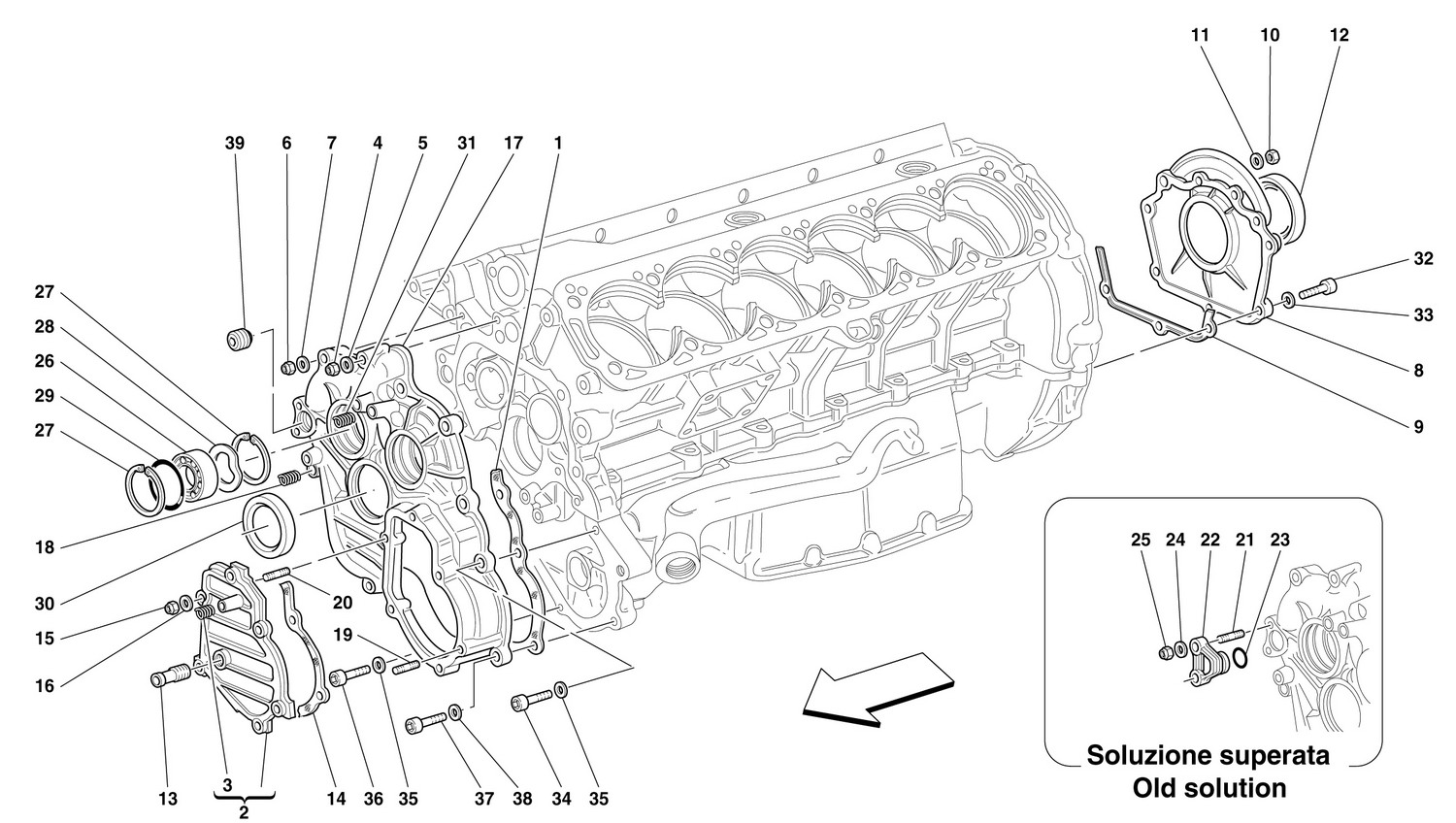 Schematic: Crankcase - Covers