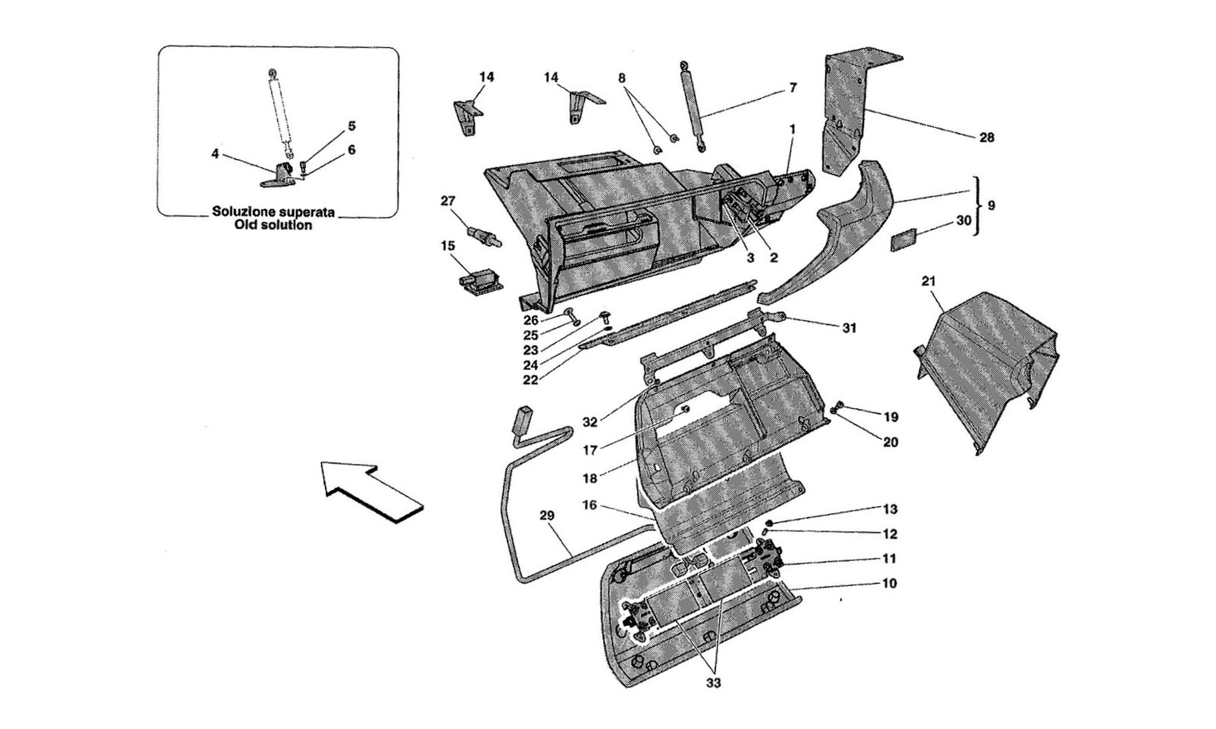 Schematic: Glove Compartment