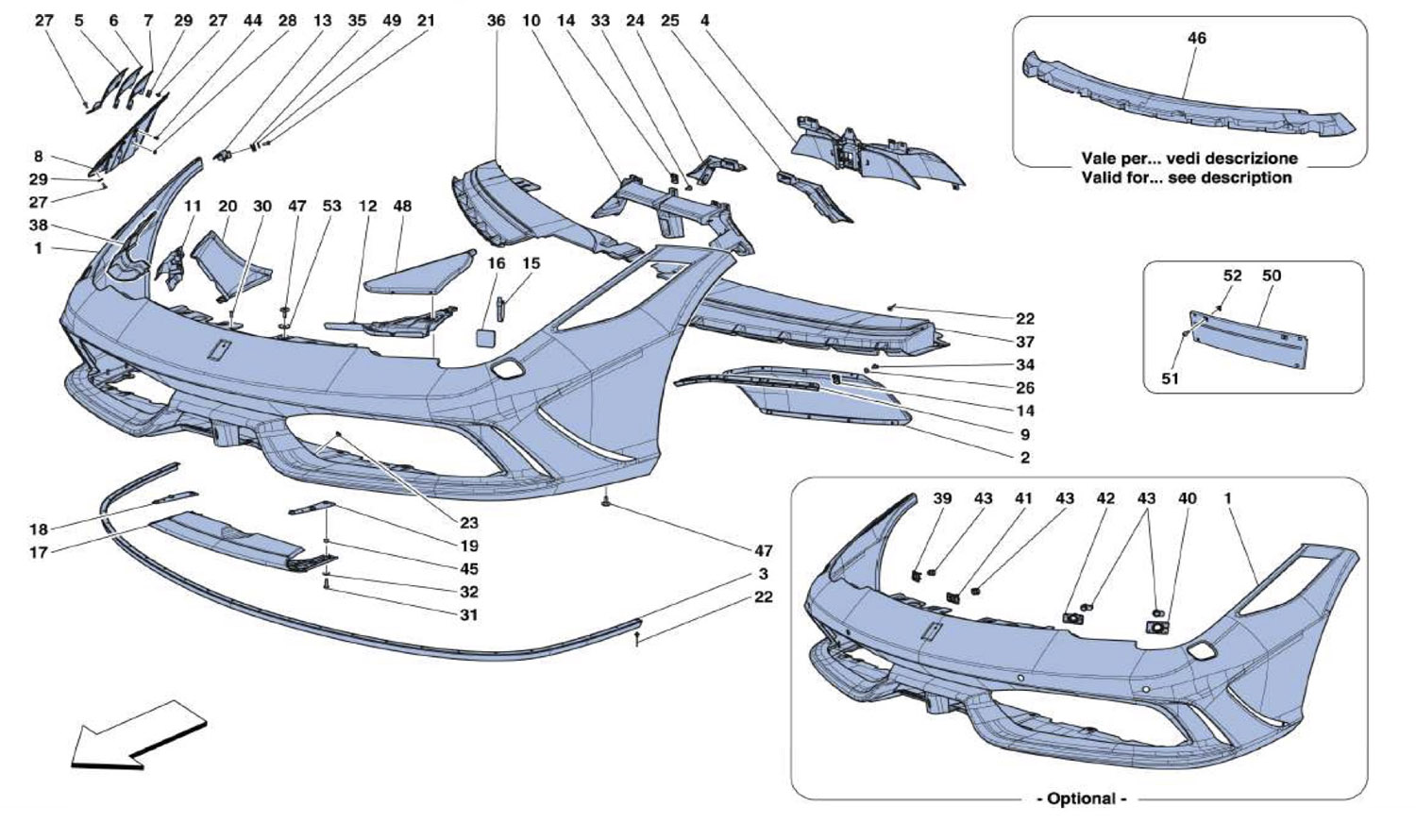 Schematic: Front Bumper