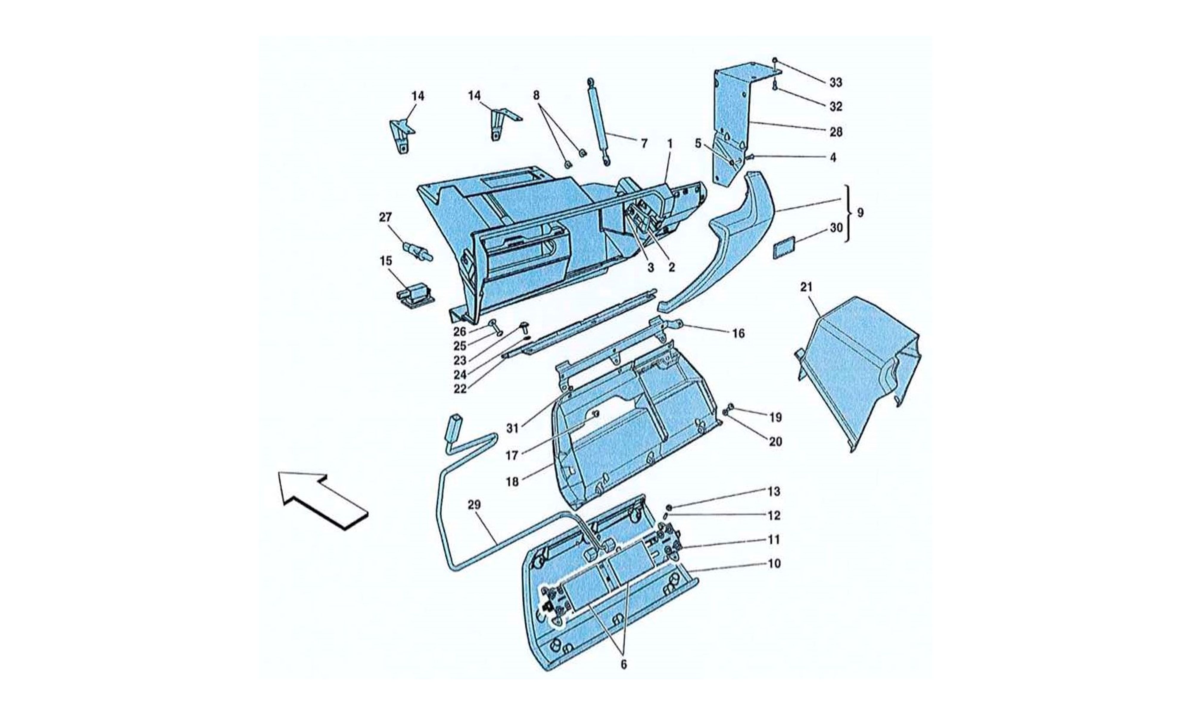 Schematic: Glove Compartment
