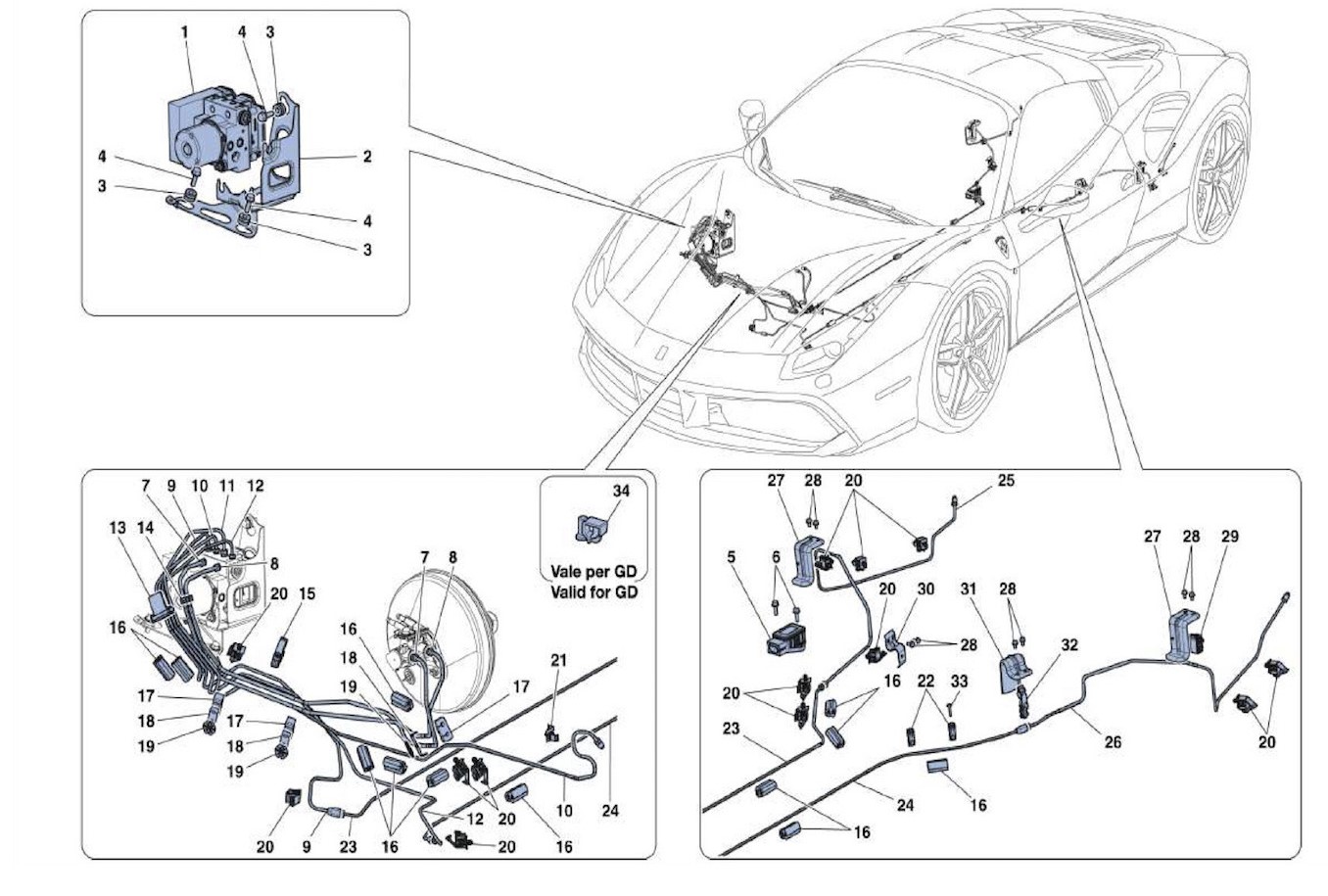 Schematic: Brake Lines