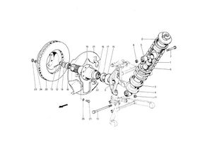 Front Suspension - Hub And Shock Absorber