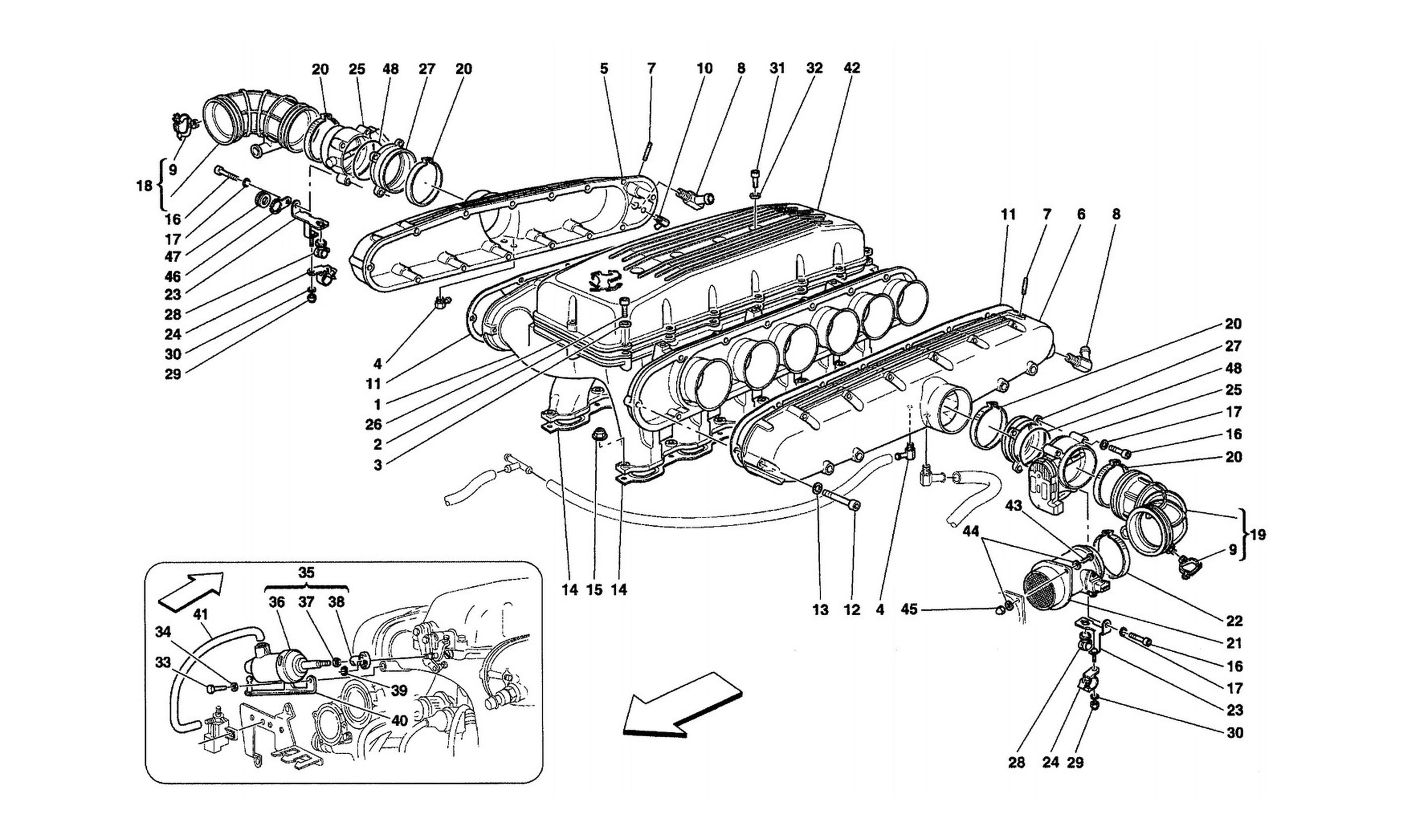 Schematic: Air Intake Manifolds