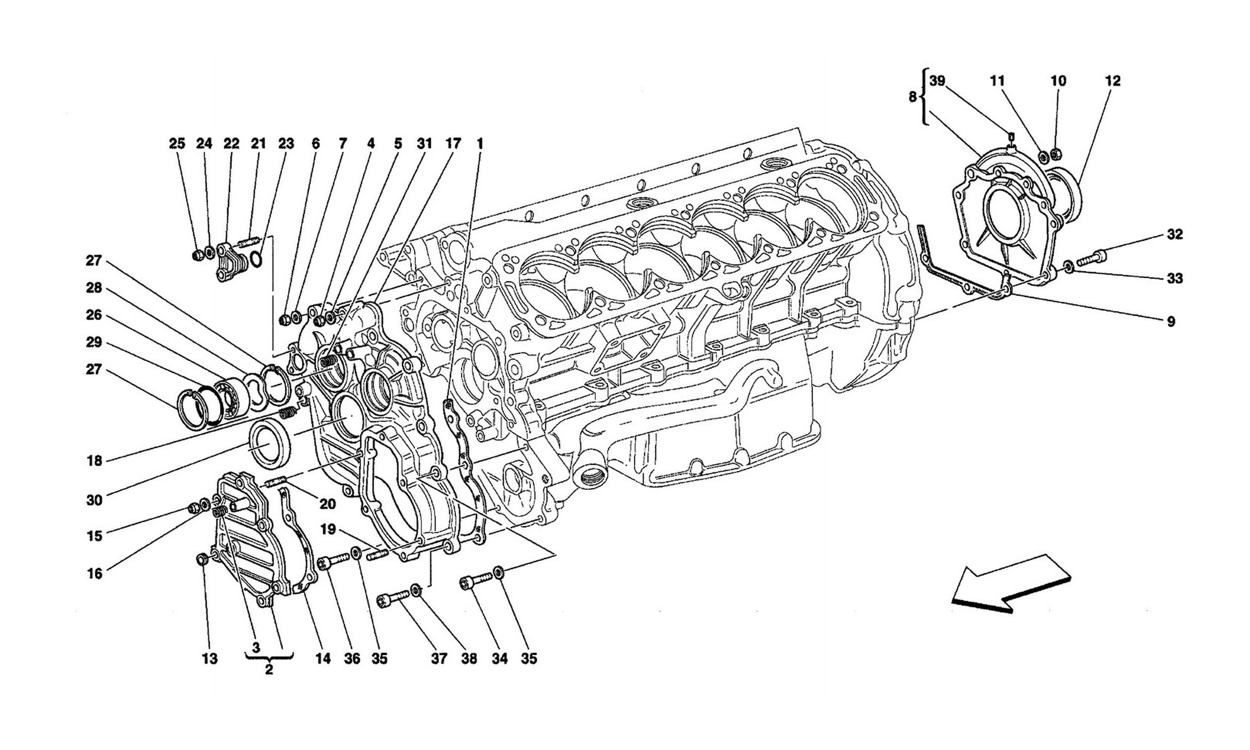Schematic: Crankcase - Covers