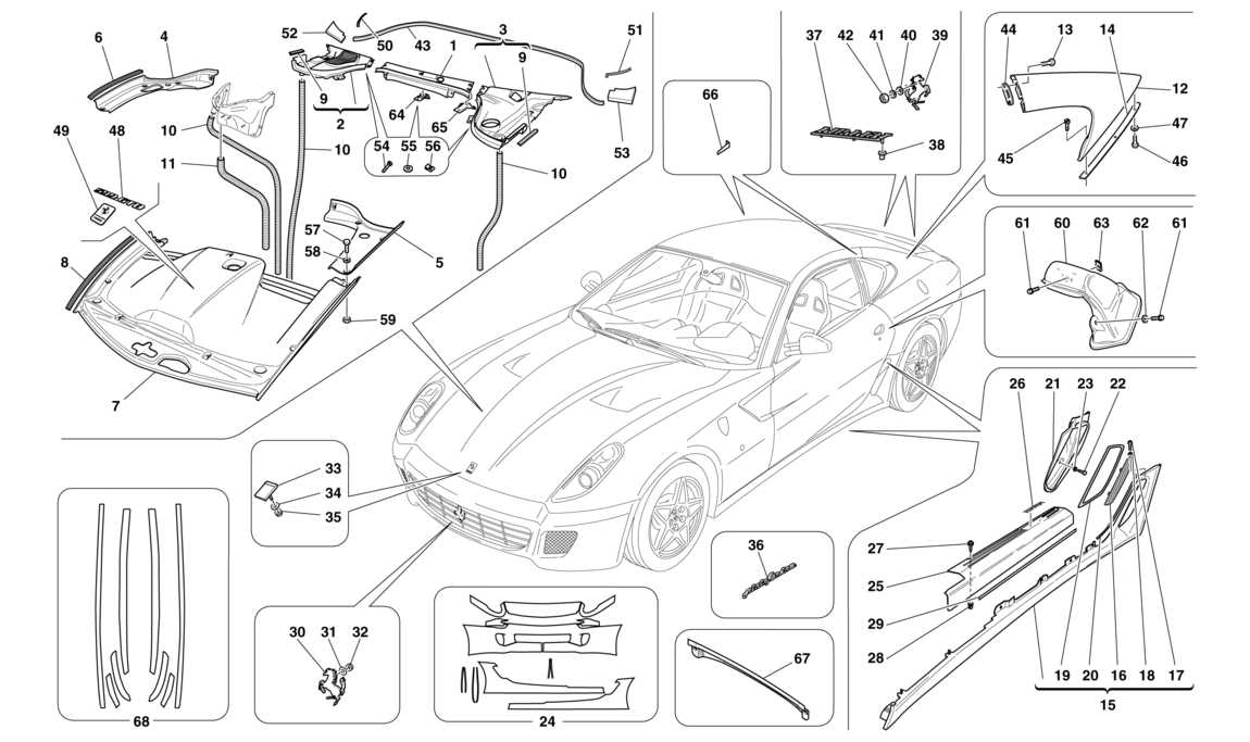 Schematic: Exterior Trim