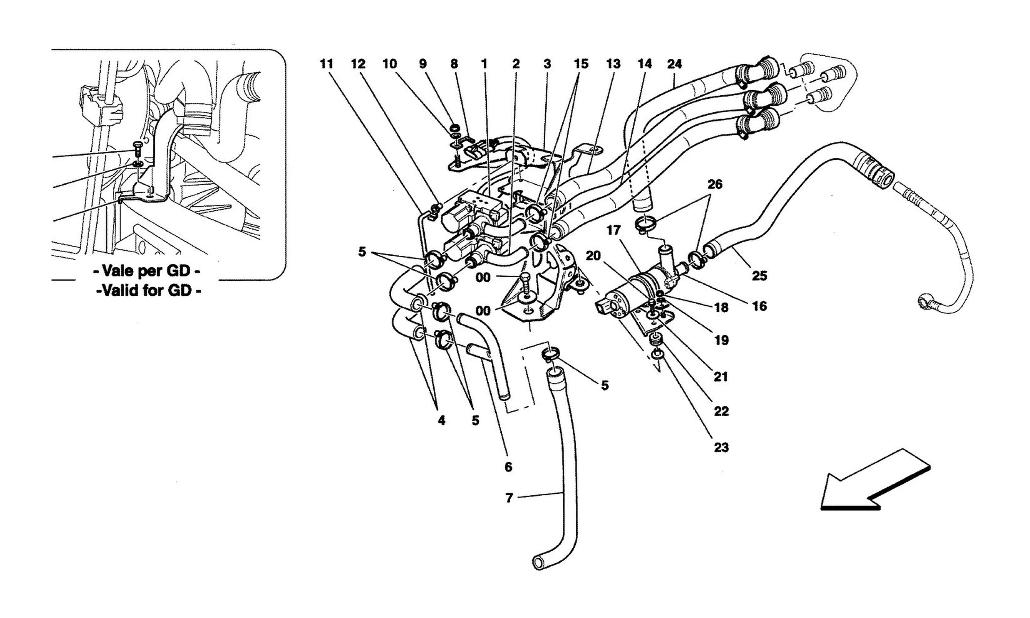 Schematic: A/C Unit: Engine Compartment Devices