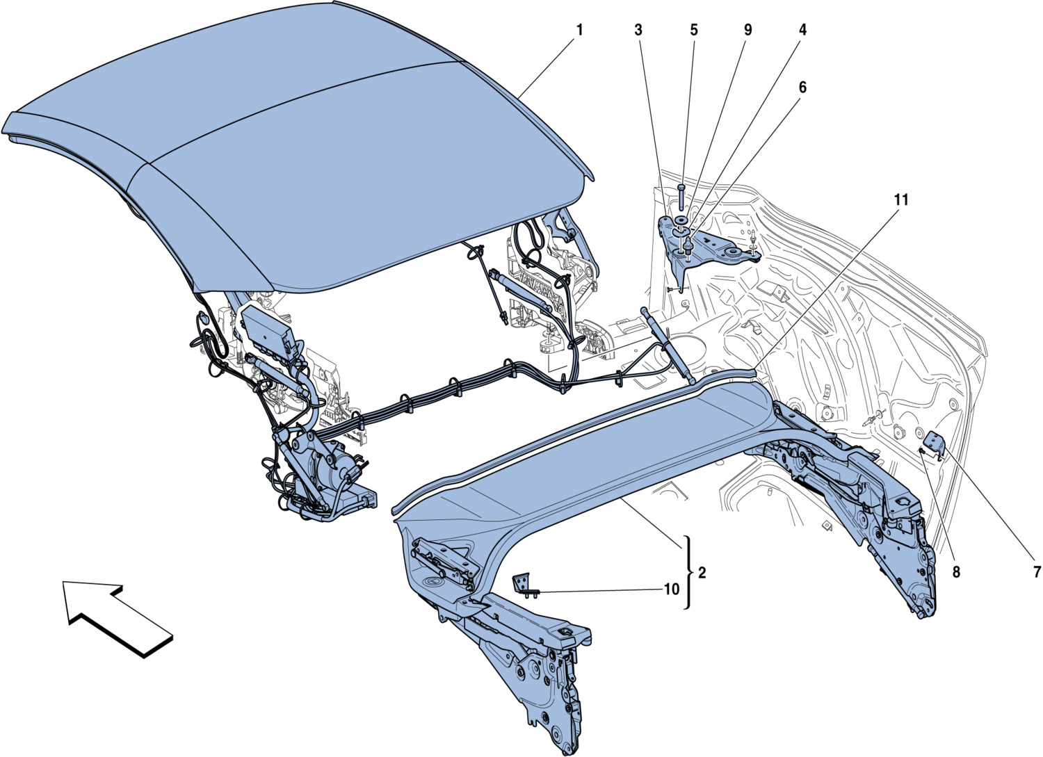 Schematic: Electric Roof: Structure