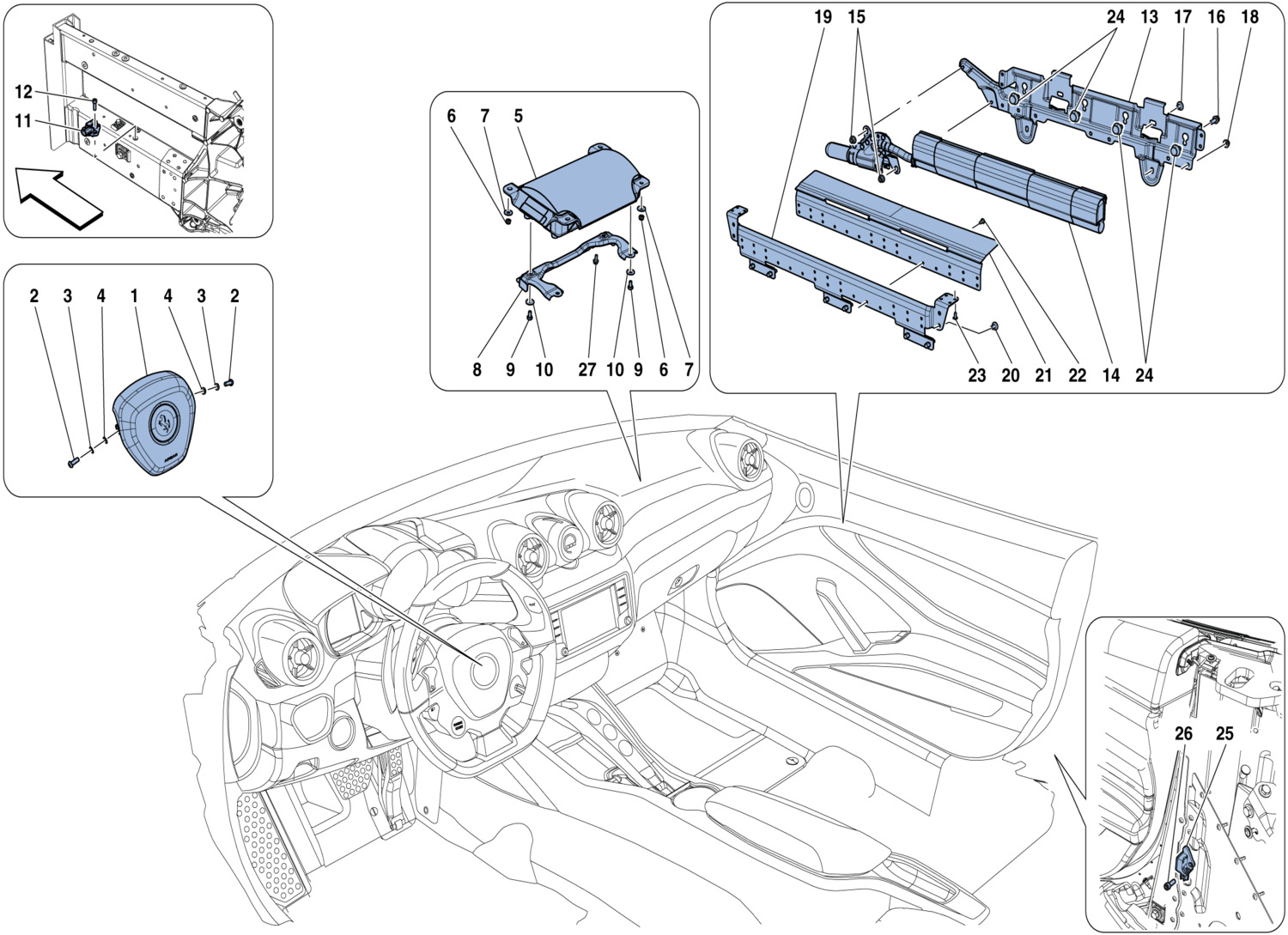 Schematic: Airbags