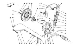 Rear Suspension - Shock Absorber And Brake Disc