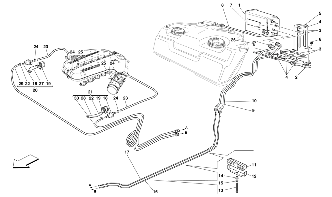 Schematic: Evaporative Emissions Control System