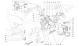 Roof Kinematics - Lower Part -Applicable For Spider 16M-