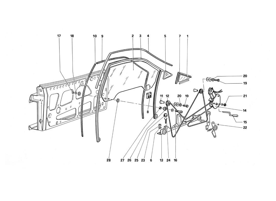 Schematic: Door - Power Window