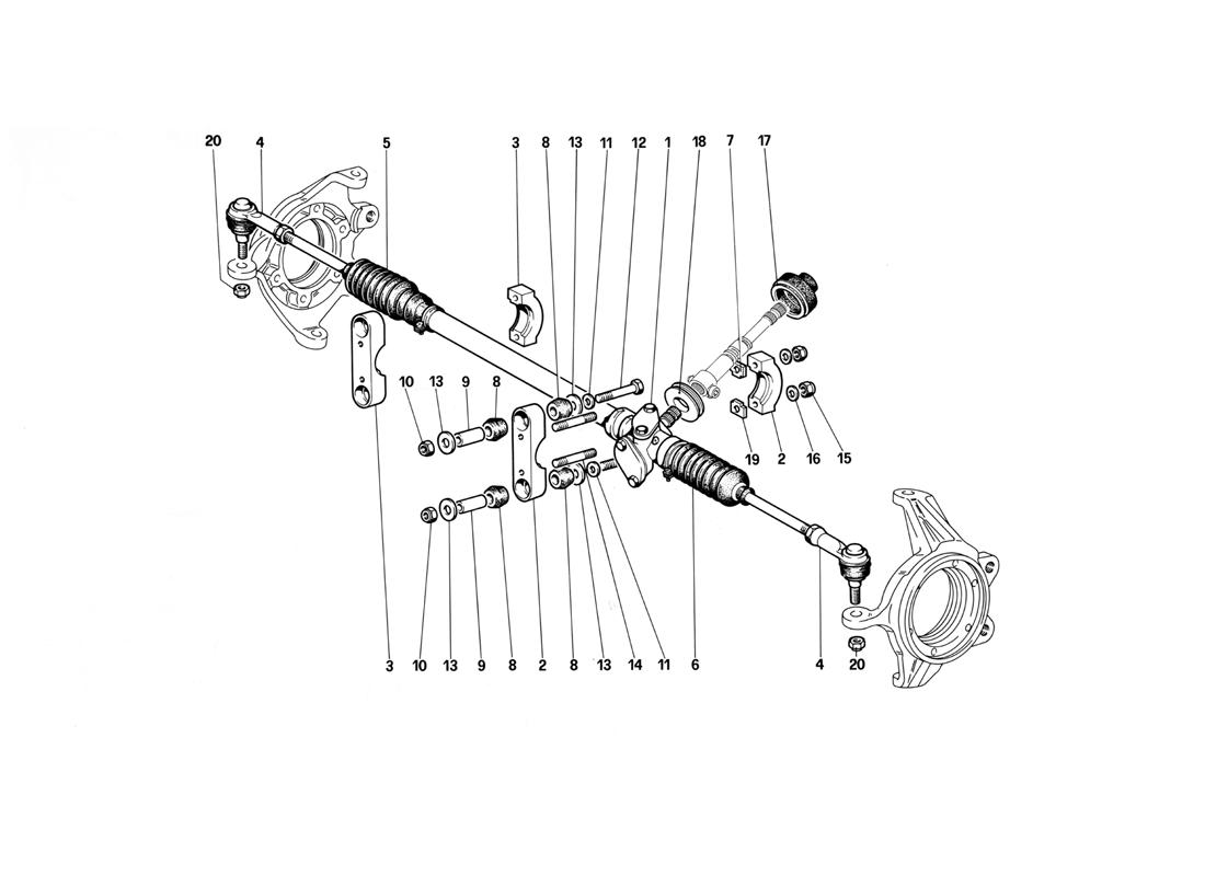 Schematic: Steering Box And Linkage